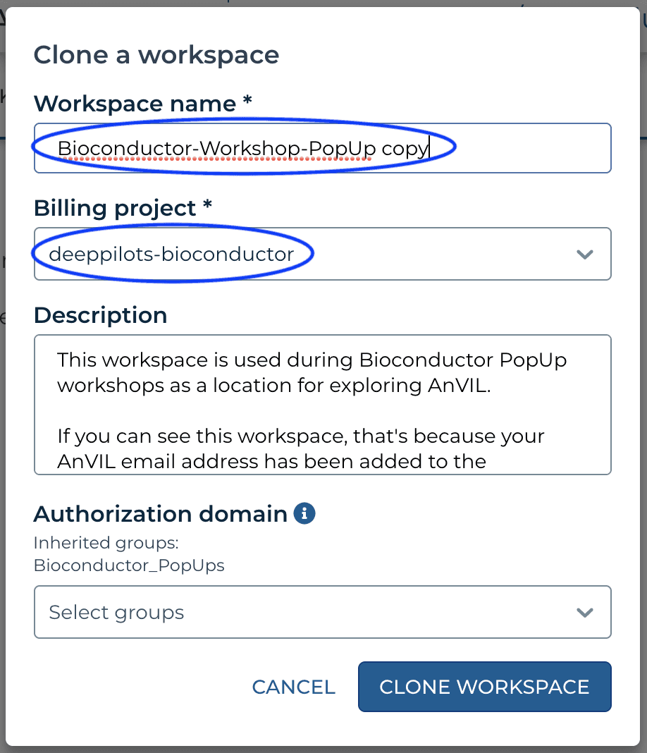 Customize Workspace Name